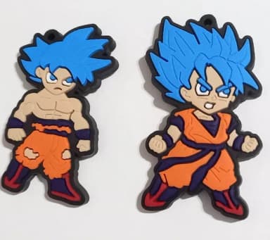 Pingente Dragon Ball Goku Emborrachado Pacote com 4 Unidades