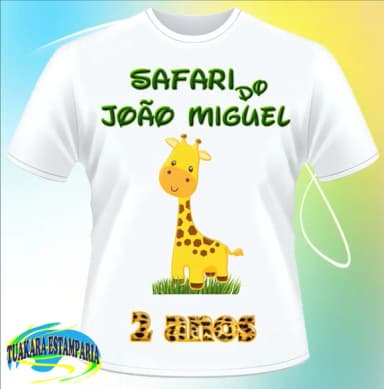 Camiseta Safari animais