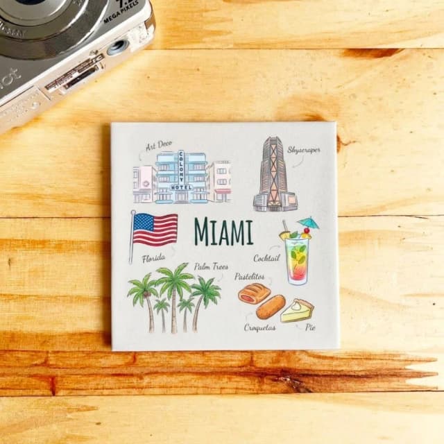 Imã Decorativo Lembrança - Miami