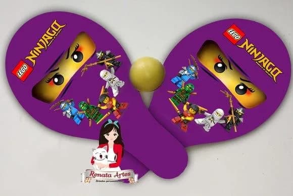 Raquetes de Ping Pong Tema Ninjago Nya