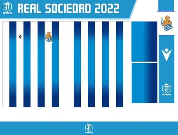 VETOR DA CAMISA DO REAL SOCIEDAD 2022