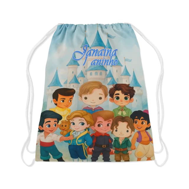 Mochilinha personalizada principe cut