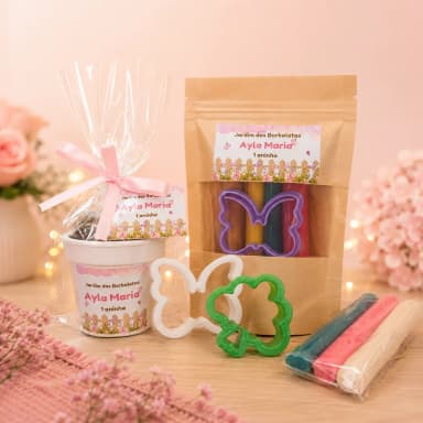 20 Uni. Kit Jardinagem + 20 Uni. Kit Massinha Zip Lock - Jardim Encantado - Informar o tema no chat da compra.