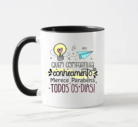 Caneca Professor Quem Compartilha Conhecimento