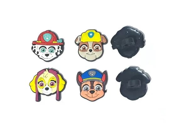 Ponteira P/lápis Patrulha Canina 3cm Pacote com 8 Unidades