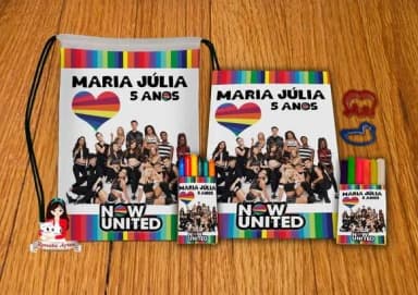 Kit Passatempo Personalizado na Mochila Now United