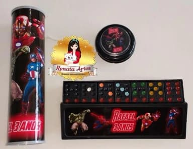 Kit Jogos Personalizado Lembrancinhas Avengers