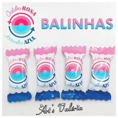 Bala Outubro Rosa E Novembro Azul - Valor Unitário