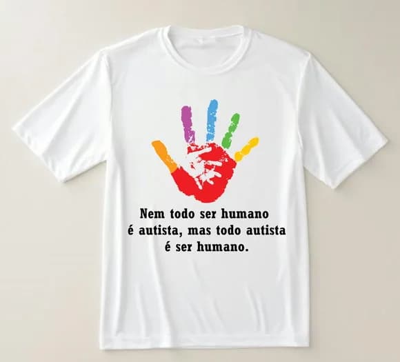Camiseta Inclusiva Conscientização Sobre o Autismo