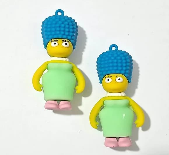 Pingente Marge Simpson Emborrachado Pacote com 2 Unidades