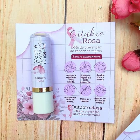 Card com Manteiga de Cacau Outubro Rosa