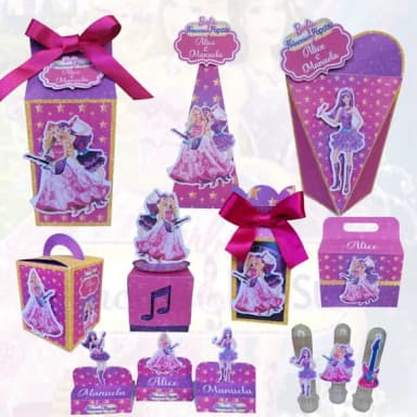 Kit 40 Lembrancinhas Barbie