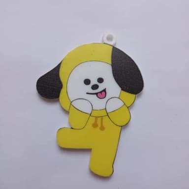 Pingente KPOP BTS Chimmy de Acrílico UV 6,0cm 4 Unids