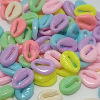 Pingente Buzio Plástico 18mm Pct 50 Unidades