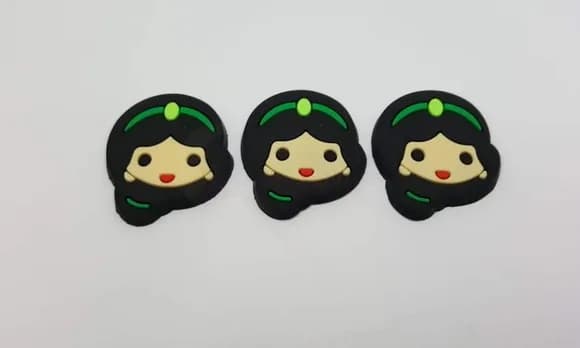 Aplique da Princesa Jasmine Emborrachado de 3,1cm