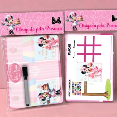 Lousa Magica Personalizada lembrancinhas Minnie