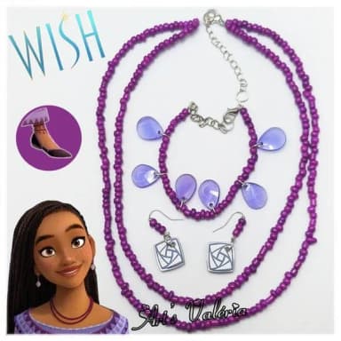 Kit Colar, Tornozeleira e Brincos da Asha de Wish