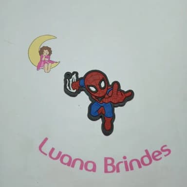 Pingente Homem Aranha de Borracha 5cm Pct 5 Unidades