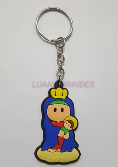 Chaveiro Perpetuo Socorro 5,3cm Pct 4 Unidades