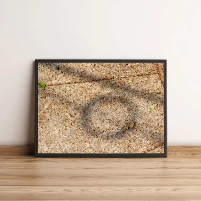 Quadro com Textura de Calçada em Tons Terrosos Naturais 2039