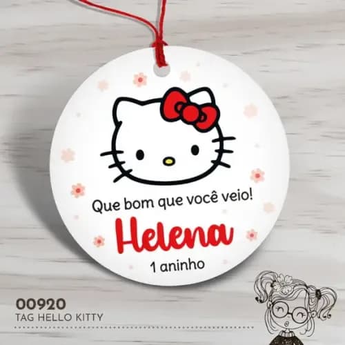 Tag Redonda Hello Kitty - 00920