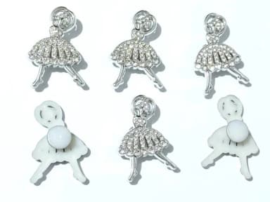 Pins para Sandália Bailarina Abs Pacote com 6 Unidades