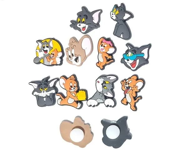 Tom e Jerry C/adaptador pra Crocs Pacotes com 10 Unidades