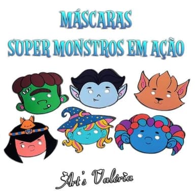 Máscara Super Monstros em Ação - Valor Unitário