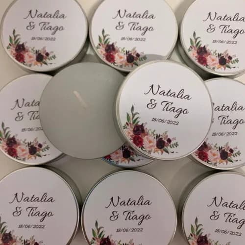 Lembrancinha Casamento Vela Aromática