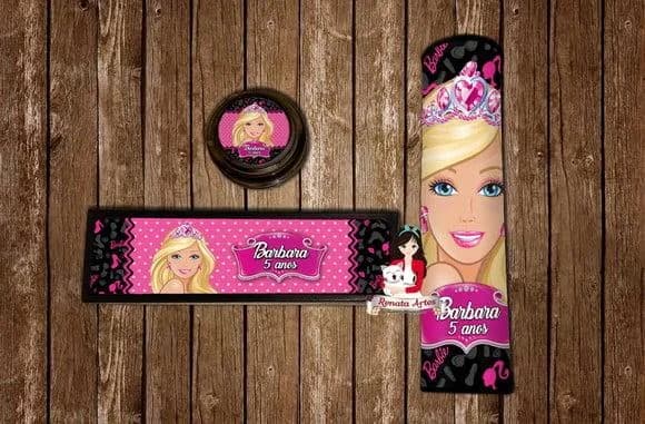Kit Jogos Personalizado Barbie Nova