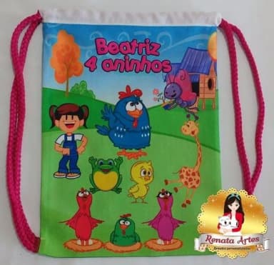 Mochilinha Galinha Pintadinha