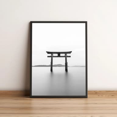 Quadro com Torii Minimalista no Horizonte 135