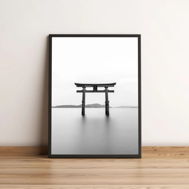 Quadro com Torii Minimalista no Horizonte 135