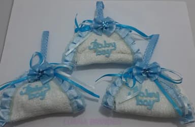 Lembrancinha para Bebê com Fraldinha - Pct C/3 Unid