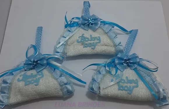 Lembrancinha para Bebê com Fraldinha - Pct C/3 Unid