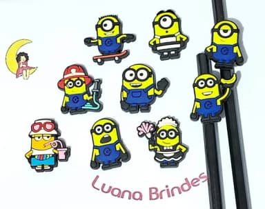 Lápis C/ponteira Minions Profissões Pacote com 9 Unidade