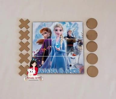 Jogo da Velha Personalizado Frozen 2020