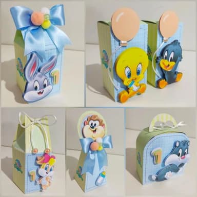 Kit 60 Lembrancinhas Looney Tunes