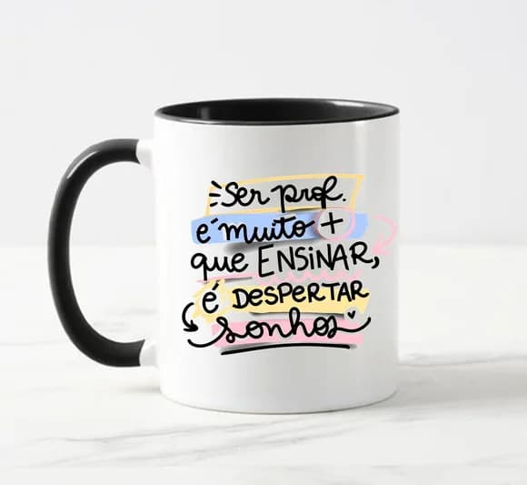 Caneca Professores Ser Profe É Muito Mais Que Ensinar