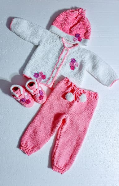 Kit tricô bebê