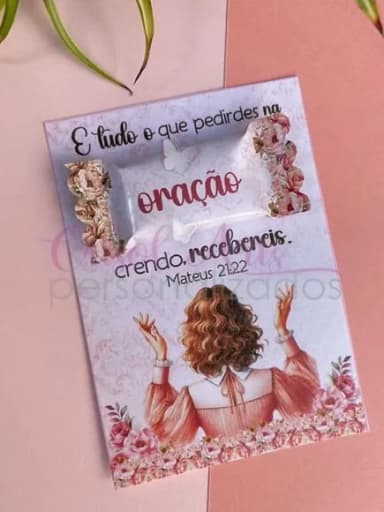 Card com Bala Dia da Mulher