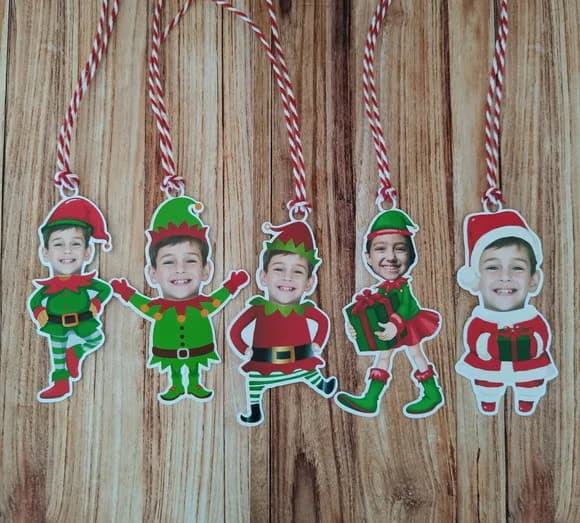 Enfeite Pendente para Árvore de Natal Rostinho