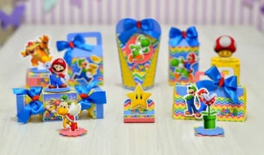 Kit 30 Lembrancinhas Mario Bros