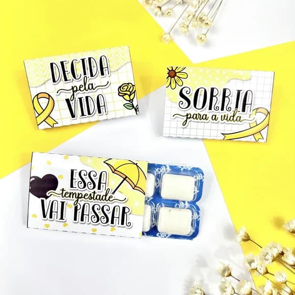 Chiclete Flics Setembro Amarelo