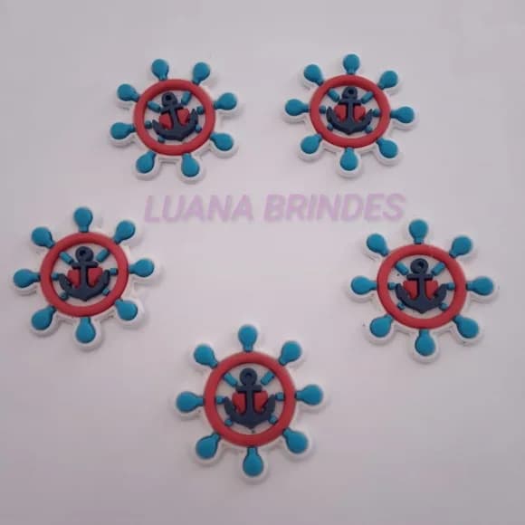 Aplique Emborrachado de Leme - Pct com 10 Unid