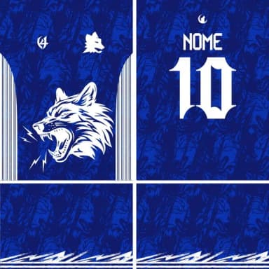Arte Vetor Camisa Interclasse Lobo 384 R$12,00