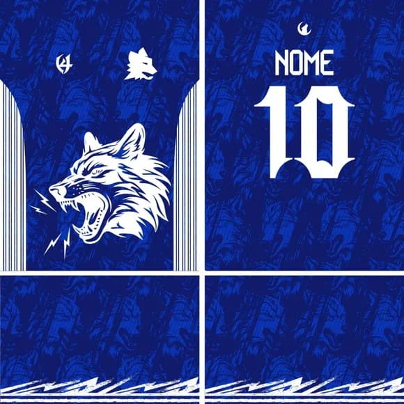 Arte Vetor Camisa Interclasse Lobo 384 R$12,00