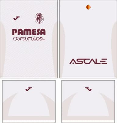 Arte Vetor Camisa Villarreal Visita 2025-2026