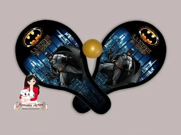Raquetes de Ping Pong Tema Batman