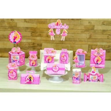 Kit 60 Lembrancinhas Barbie